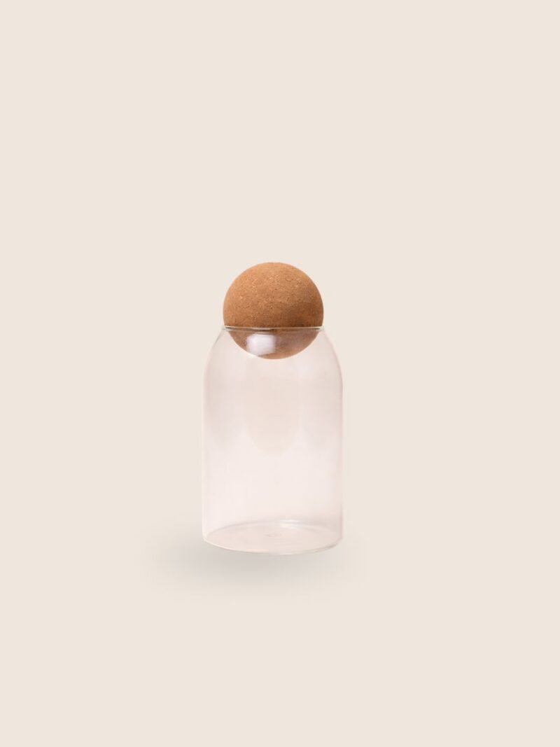 Bocal en Verre avec Boule de Liège 700ml