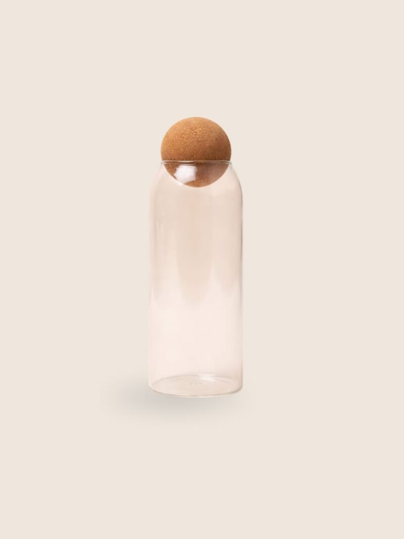 Bocal en Verre avec Boule de Liège 1000ml