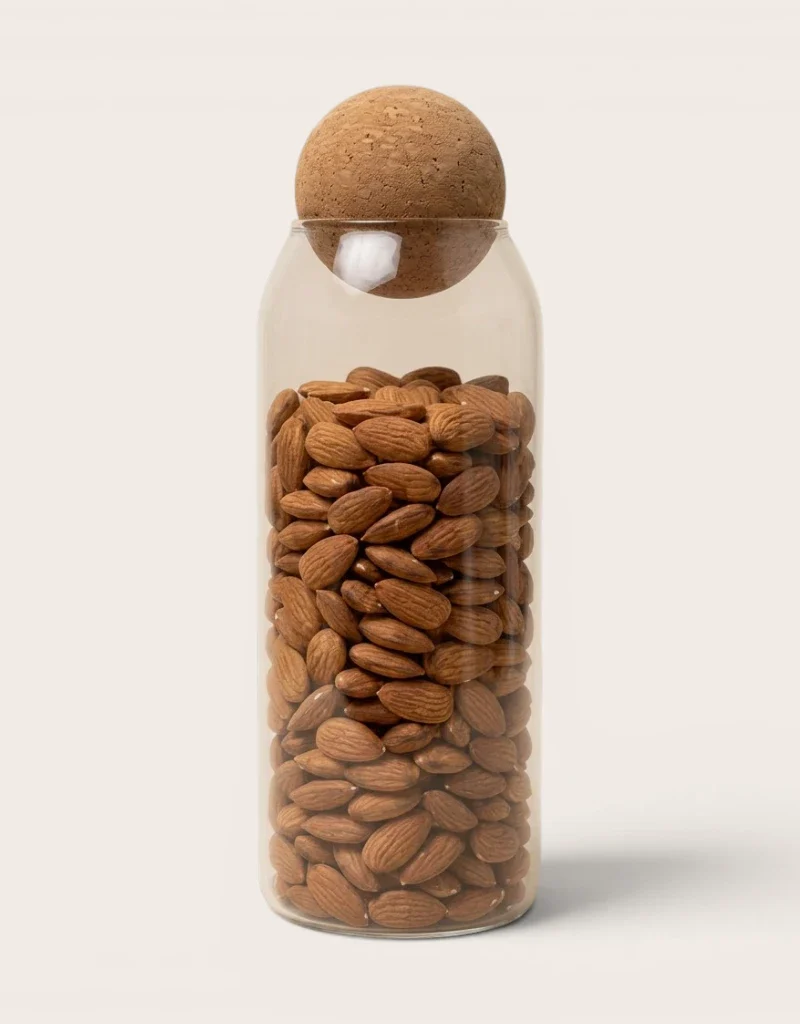 Bocal en Verre avec Boule de Liège 1000ml