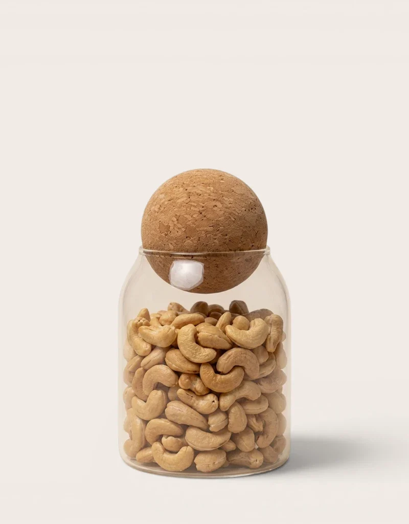 Bocal en Verre avec Boule de Liège 500ml
