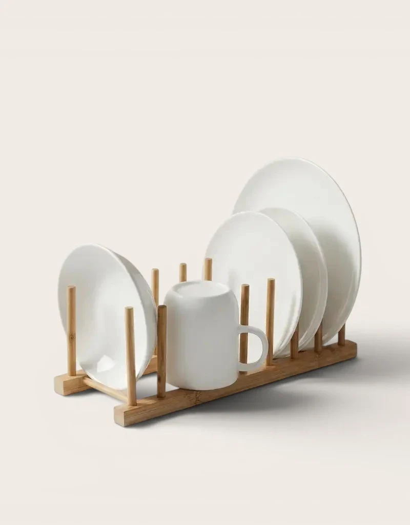 Porte Assiettes en Bambou